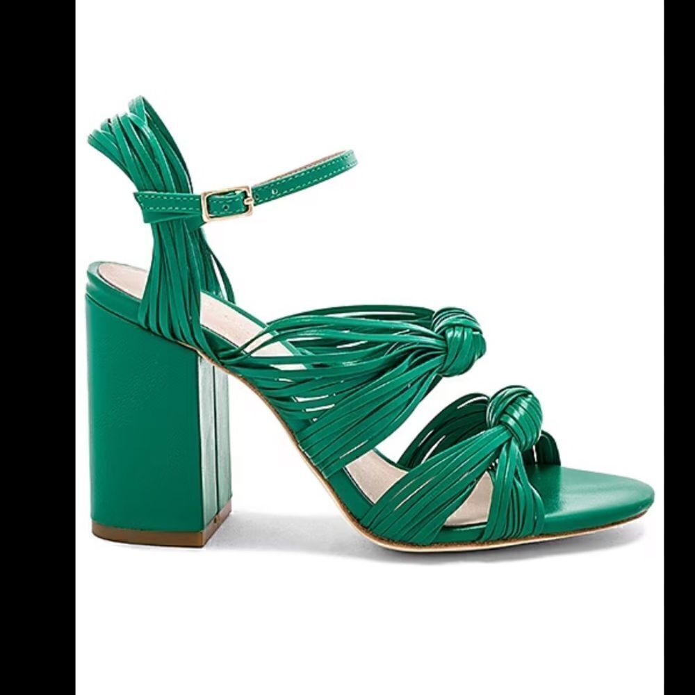 Raye Bass Heel in Kelly Green